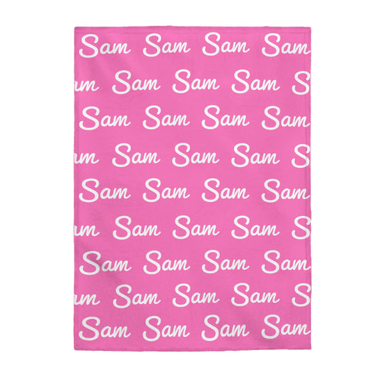 Pink Personalized Child's Blanket